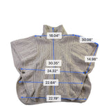 Aran Crafts Womens Beige Merino Wool Cable Knit Buttoned Cape Ireland Sz M/L 
