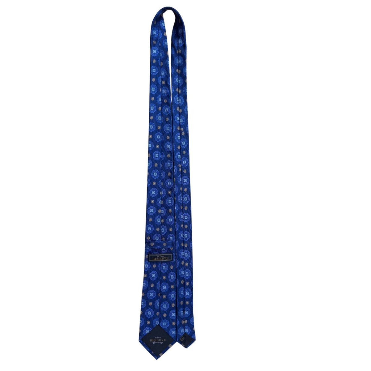 Jos A Bank Mens Blue Silk Patterned Tie Classic Style
