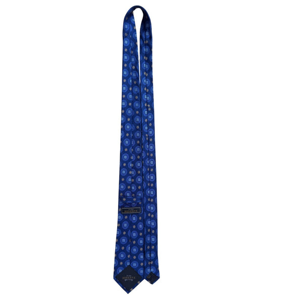 Jos A Bank Mens Blue Silk Patterned Tie Classic Style