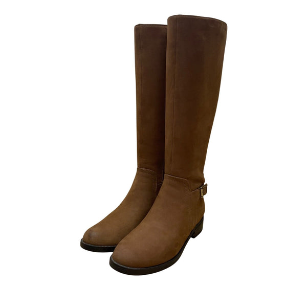 Blondo Womens Brown Suede Waterproof Knee-High Riding Boots Stylish 8.5M