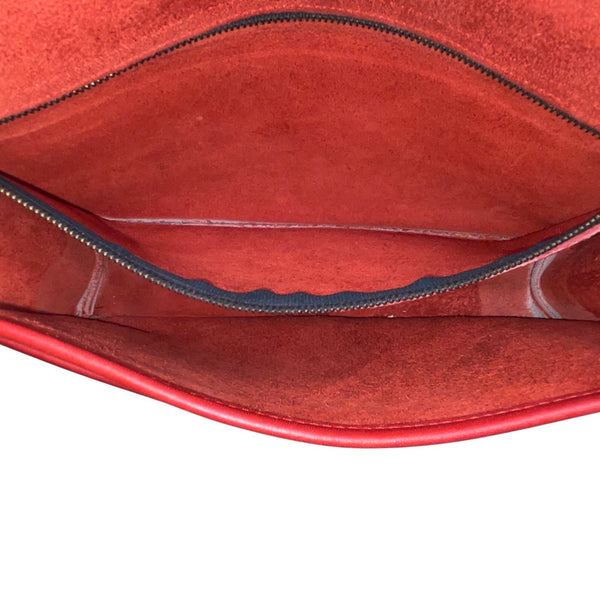 Coach Women’s Ruby Red Glove-Tanned Leather Turnlock Closure Crossbody Bag