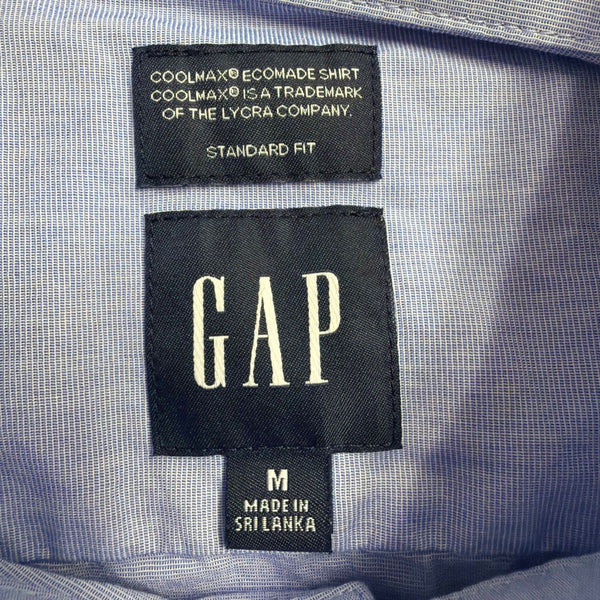 Gap Mens Blue Coolmax Shirt Standard Fit Size M