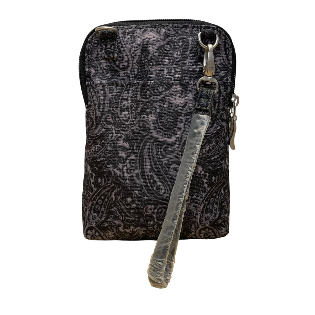 Baggallini Women’s Black Paisley RFID-Blocking Wristlet Wallet Size S