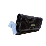 Minicci Women’s Brown Fabric Patterned With Multiple Compartments Clutch Wallet