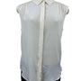 Collezioni Womens Sleeveless Button-Up Blouse Size 8