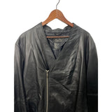 Jerry Lewis Womens Black Leather Jacket Size 3x NWT