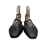 Vince Women’s Black Leather Classic Pointed Toe Strappy Slingback Flats Size 9M