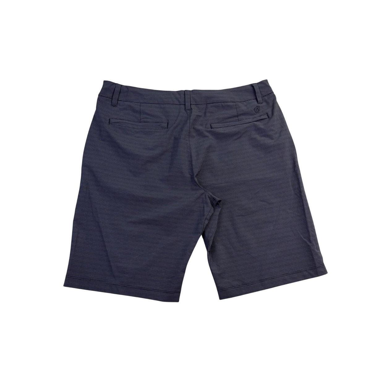 Hang Ten Mens Gray Striped Elastane Flat Front Shorts Size 36