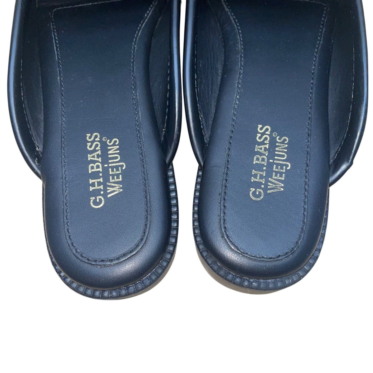 G.H. Bass Men’s Black Leather Wynn Easy Weejun Slip-On Loafers Size 7M