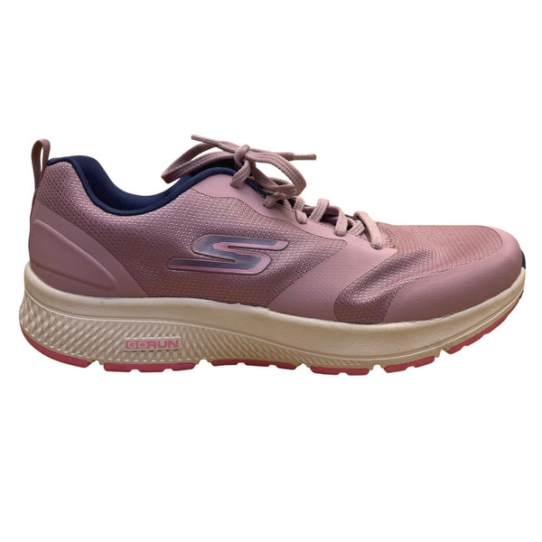 Skechers Womens Pink Athletic Running Shoes Lace-Up Air-Cooled Sz 9.5