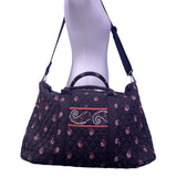 Vera Bradley Women’s Brown Quilted Paisley Fabric Carry-On Travel Duffel Bag