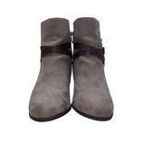 Torrid Women’s Brown Faux Leather Strap Block Heel  Ankle Boots Size 11W
