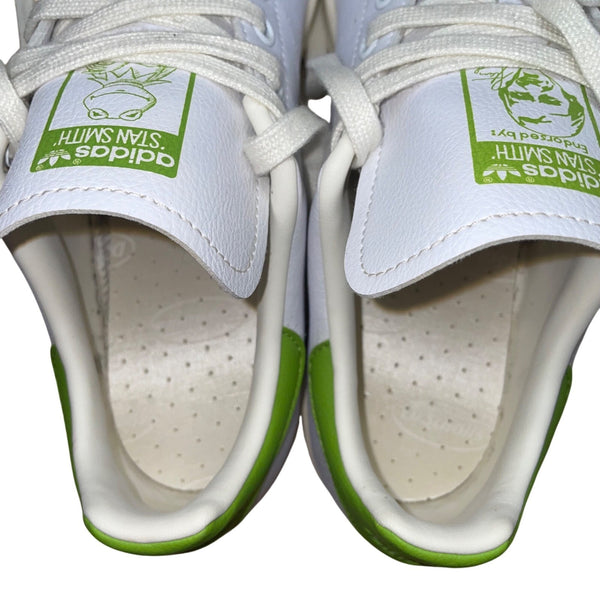 Adidas Stan Smith Men’s White & Green Kermit The Frog Lace Up Sneakers Size 9.5