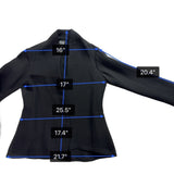 Eileen Fisher Womens Black Silk Open-Front Jacket Minimalist Design Sz XS