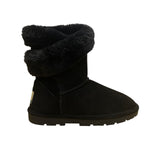 Lamo Women’s Black Suede Fleece-Lined Warm Winter Snow Boots Size 7