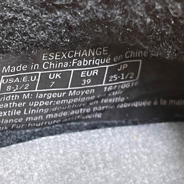 Easy Spirit Women’s Blue Suede Faux Fur Slip-On Mule Clogs Size 8.5M