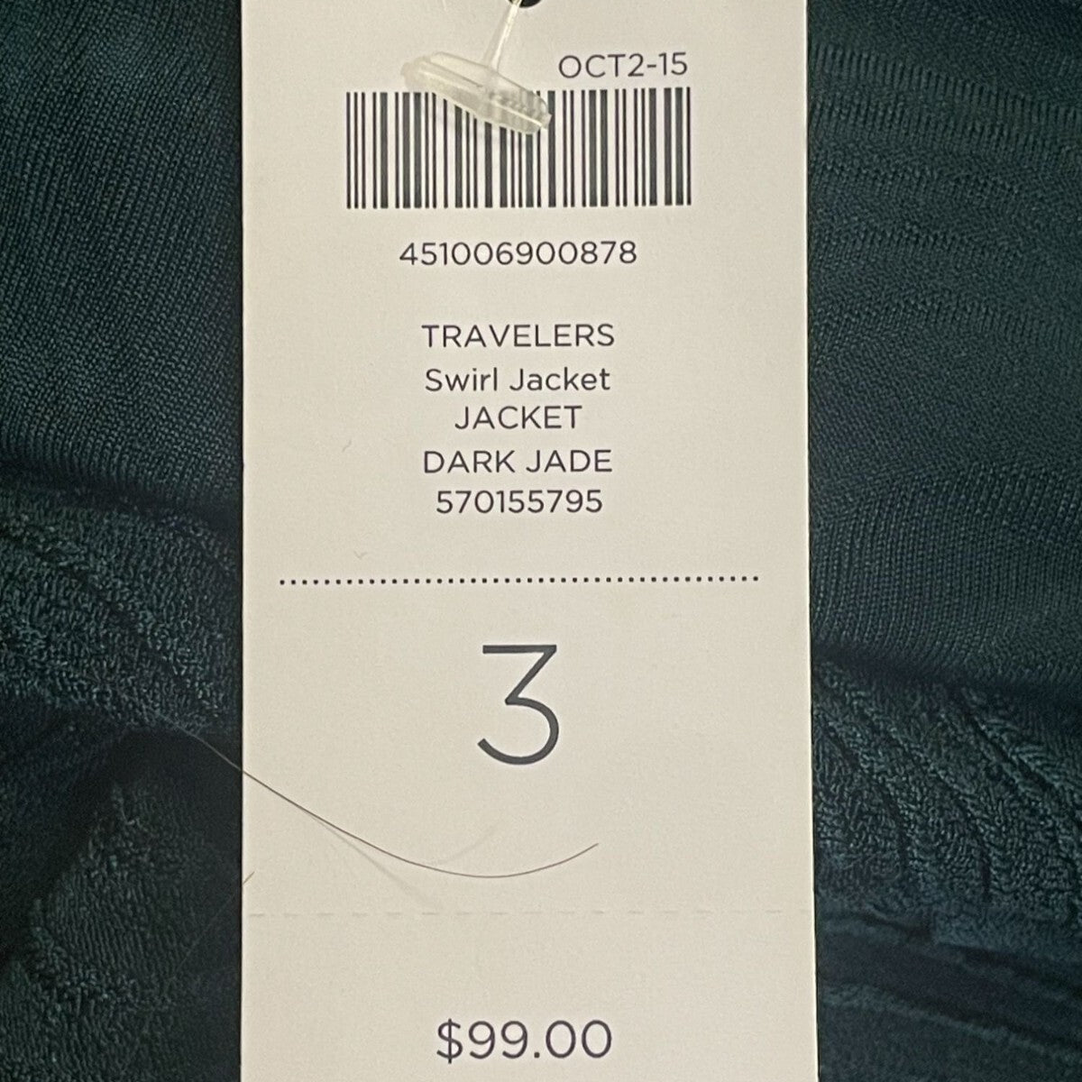 NWT Chico's 	Long Sleeve Cardigan Boho Dark Green Size 3 Women's Sweater