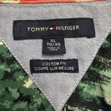 Tommy Hilfiger Mens Multicolor Hawaiian Button-Up Shirt  Custom Fit Sz XL