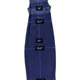 Jones New York Womens Navy Sleeveless Evening Dress Triacetate Blend Sz 2P - New