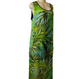 Patrizia Luca Milano Womens Sleeveless Tropical Print Maxi Dress
