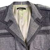 Elie Tahari Womens Gray Blazer & Pants Suit  Stretch Elevated Look Size 2