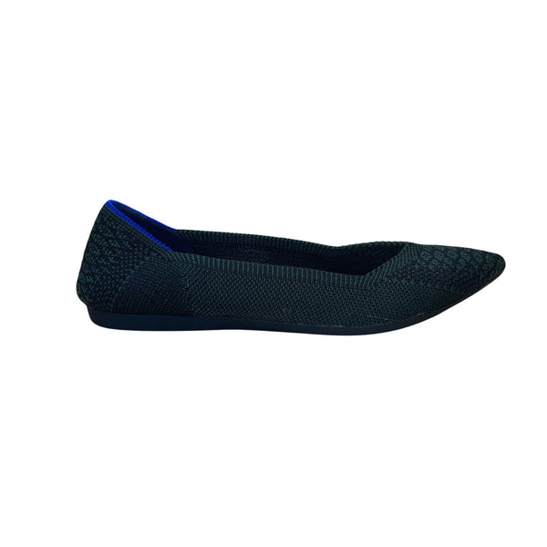 Rothys Women’s Green Blue Knit Pointed Toe Ballet Flats Size 5.5
