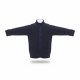 Chicos Womens Navy Cotton Button-Front Knit Cardigan Sweater Size 2
