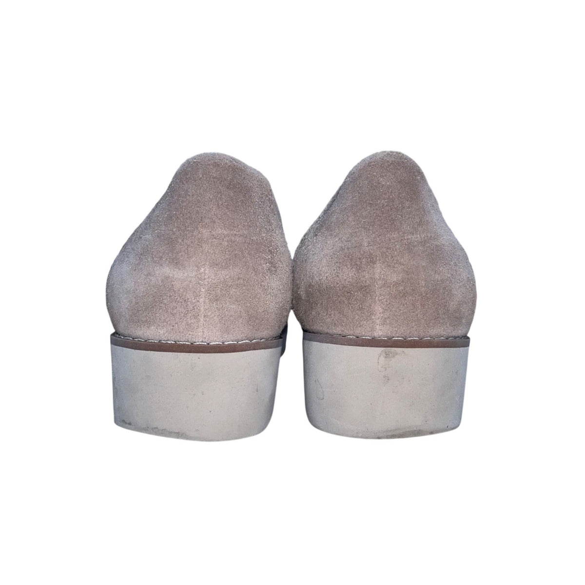 Women’s Taupe Suede Comfort Lug Sole Slip-On Kensley Loafers Size 7.5