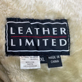 Leather Limited Women's Tan Long Sleeve Zip Up Leather Coat Sz XL