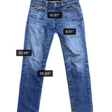 Tommy Hilfiger Mens Blue Cotton Denim Slim Fit Jeans Classic Style Size 29/30