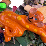 Handmade Unbranded Multicolor Ceramic & Puzzle Piece Art Brooch Unique