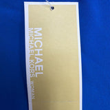 Michael Kors Womens Blue Short Sleeve Layered Hem Top Size 1X