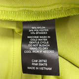 Rachel Zoe Women’s Bright Green Nylon Blend Straight-Leg Pants Size 10