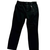 Lands End Womens Black Slim Fit 5-Pocket Stretch Denim Jeans Size 16