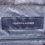 Tommy Hilfiger Women’s Red & Blue Canvas & Faux Leather Striped Accent Tote Bag