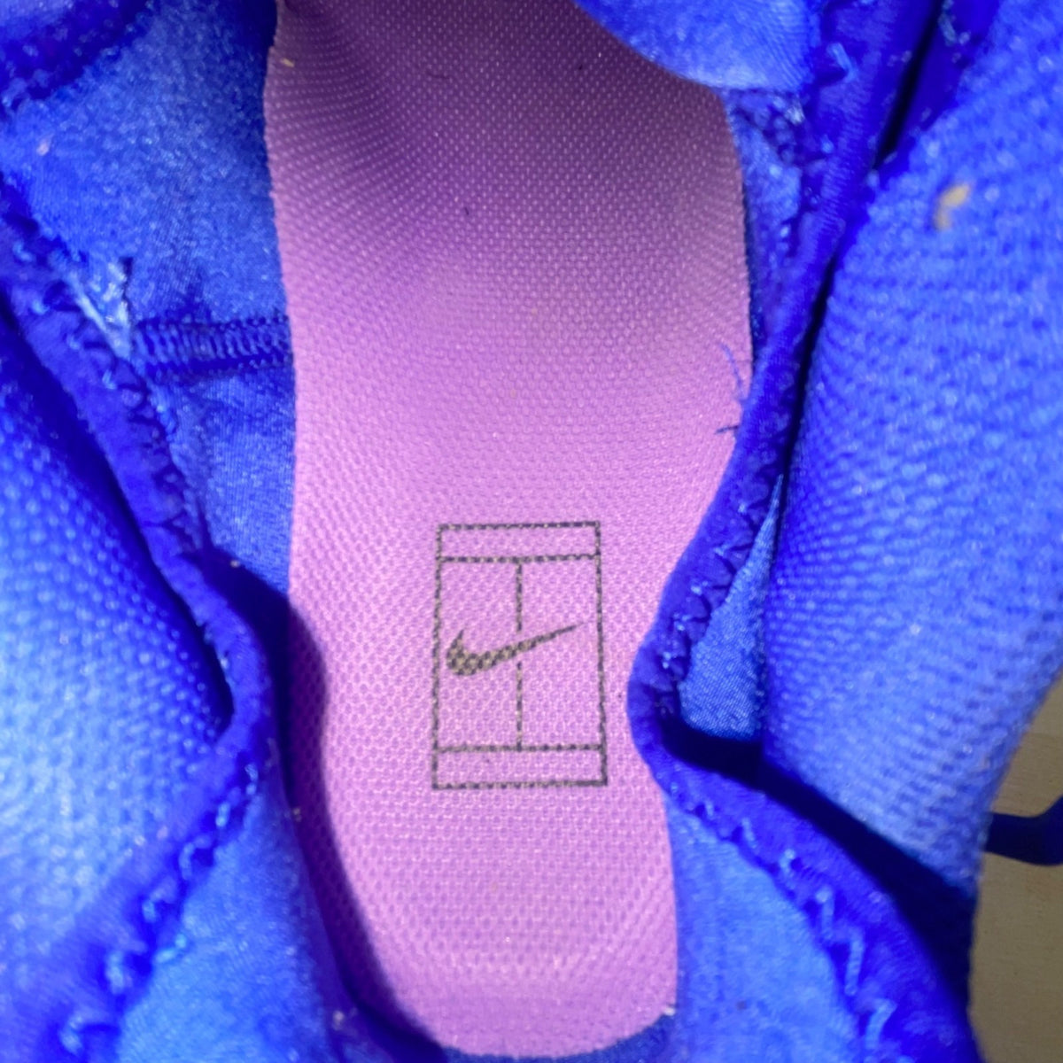 Nike Zoom Men’s Blue & Purple Mesh Lace-Up Athletic Vapor X Shoes Size 7.5