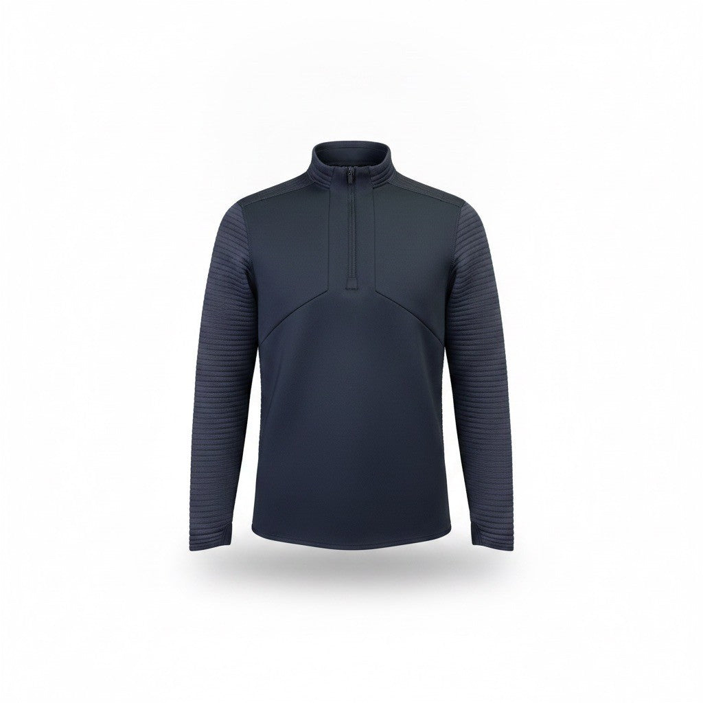 Under Armour Mens Black Long Sleeve ColdGear Golf Mock Neck Sweatshirt Size L
