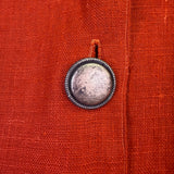Double D Ranch Brand Womens Orange Linen Beaded Fringe Western Jacket Size M