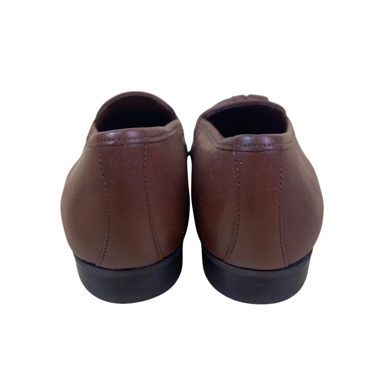 Etienne Aigner Women’s Brown Woven Upper Leather Ally Tassel Loafers 7N - New