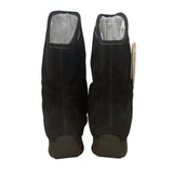 Sporto Women’s Black Suede Waterproof Aquastop Mid-Calf Winter Ella Boots Sz 7M