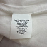 J.Crew Womens White Linen Skirt W/ Cotton Lining Drawstring Waist Size 2