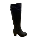 Diba Women’s Gray Suede Block Heel Pull-On Celia Knee-High Boots Size 7M