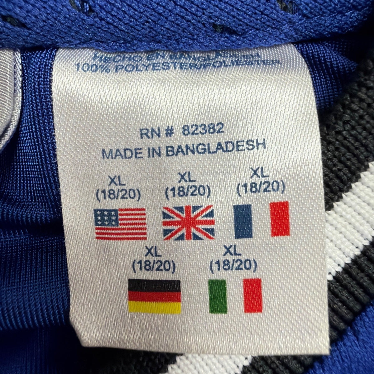 Reebok Mens Blue Football Shirt 52 Sportswear Casual Size XL