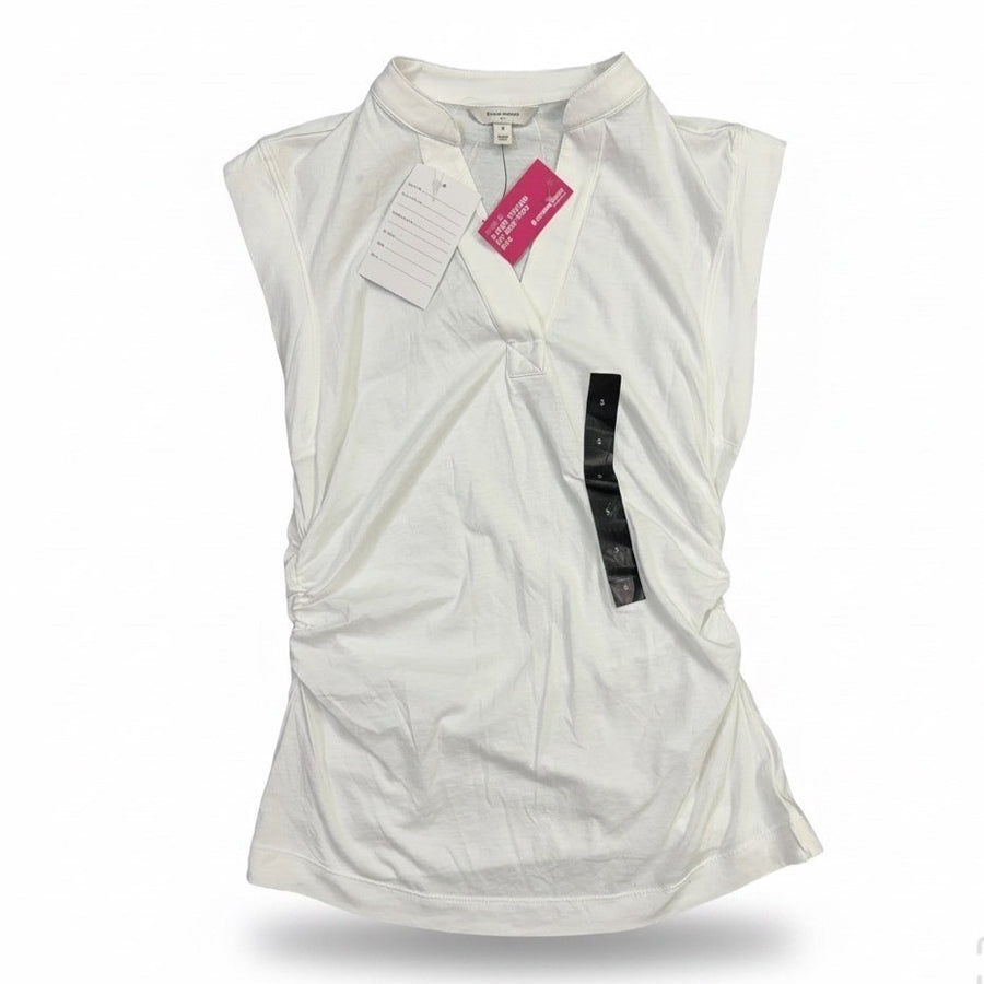 Banana Republic Womens White Sleeveless V-Neck Top Size S