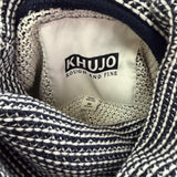 Khujo Womens Navy & White Sweater With Funnel Neck Pullover Stylish Sz M - New