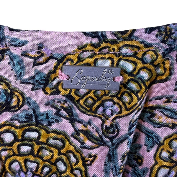 Superdry Womens Pink Viscose French Floral Cami Midi Dress Sz US 6 - New
