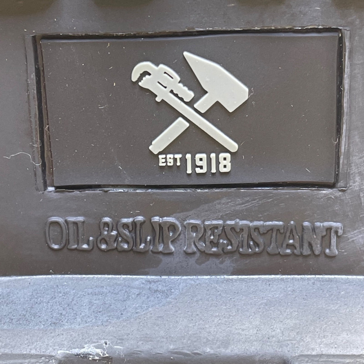 Mens Black Work Boots ASTM Steel Toe Slip-Resistant Size 10M