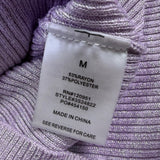 Pink Rose Womens Lilac Long Sleeve Wrap Sweater Size M