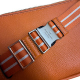 Kate Spade Women’s Orange Leather Adjustable Strap Stylish Pebbled Belt Bag