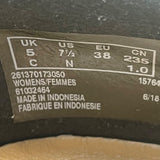 Clarks Women’s Black Leather Slip-On Unstructured Comfort Shoe Size 7.5N